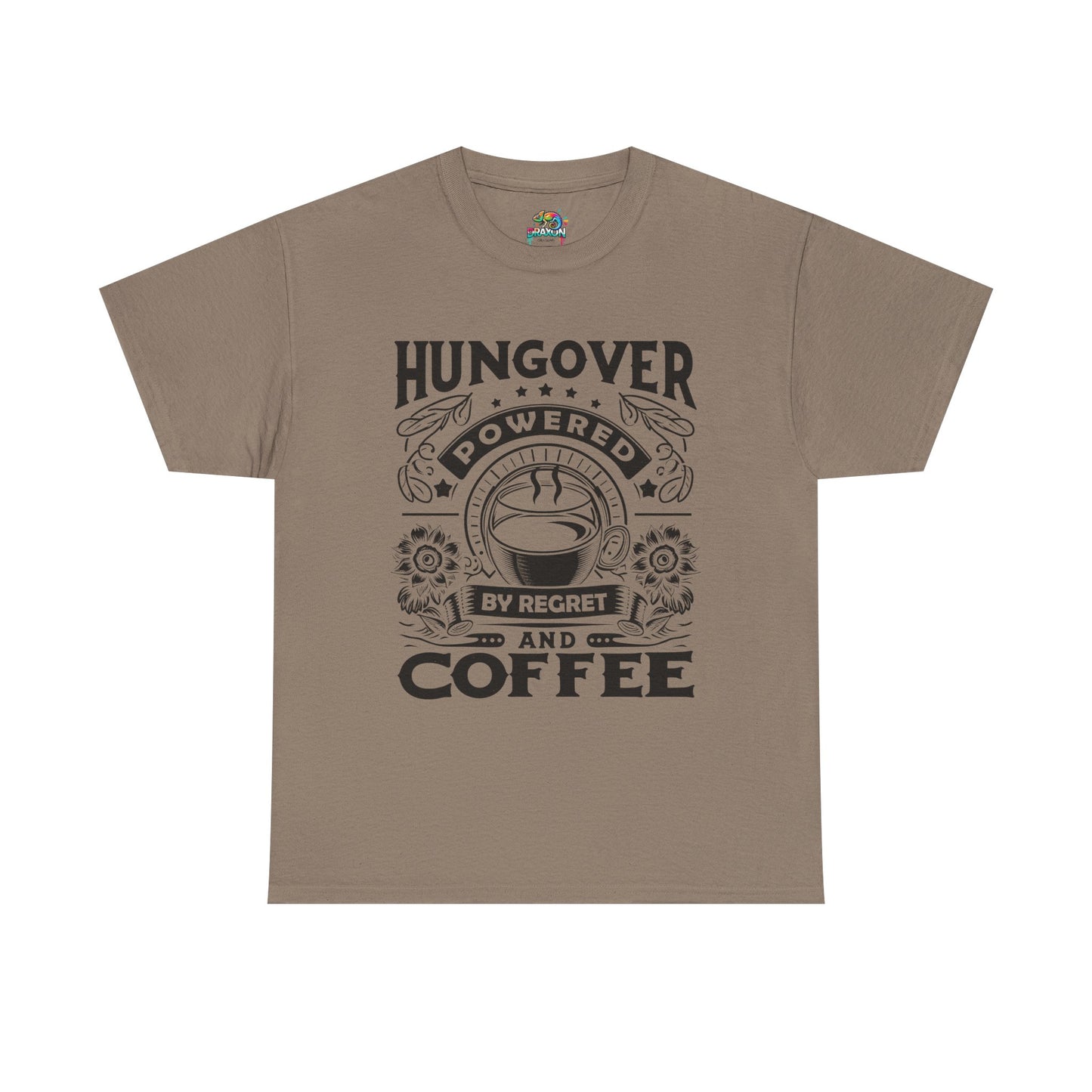 Unisex Heavy Cotton Tee (Hungover - Powered by Coffee)