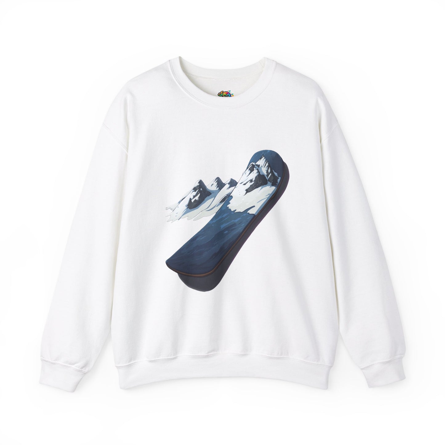 Unisex Heavy Blend™ Crewneck Sweatshirt (Mountain Snowboard)