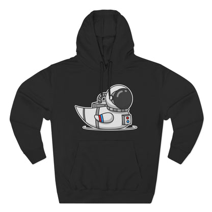 Three-Panel Fleece Hoodie (Astronaut Duck)
