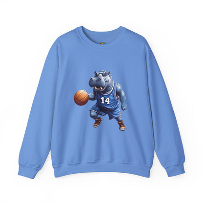 Unisex Heavy Blend™ Crewneck Sweatshirt (Hippo Baller)