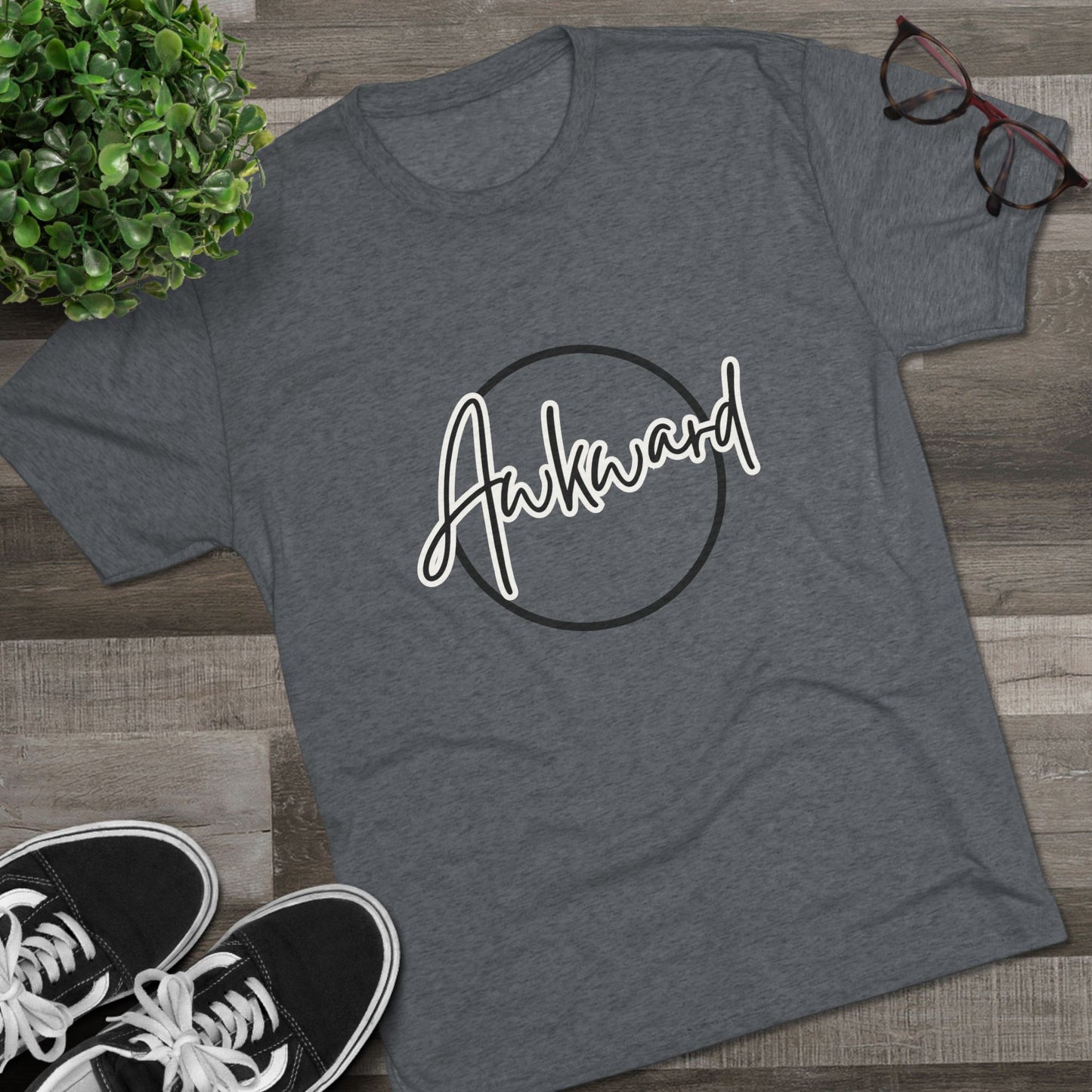 Unisex Tri-Blend Crew Tee (Awkward)