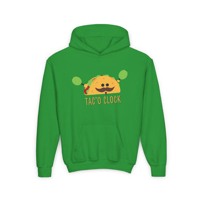 Youth Heavy Blend Hooded Sweatshirt (Tac'O Clock)