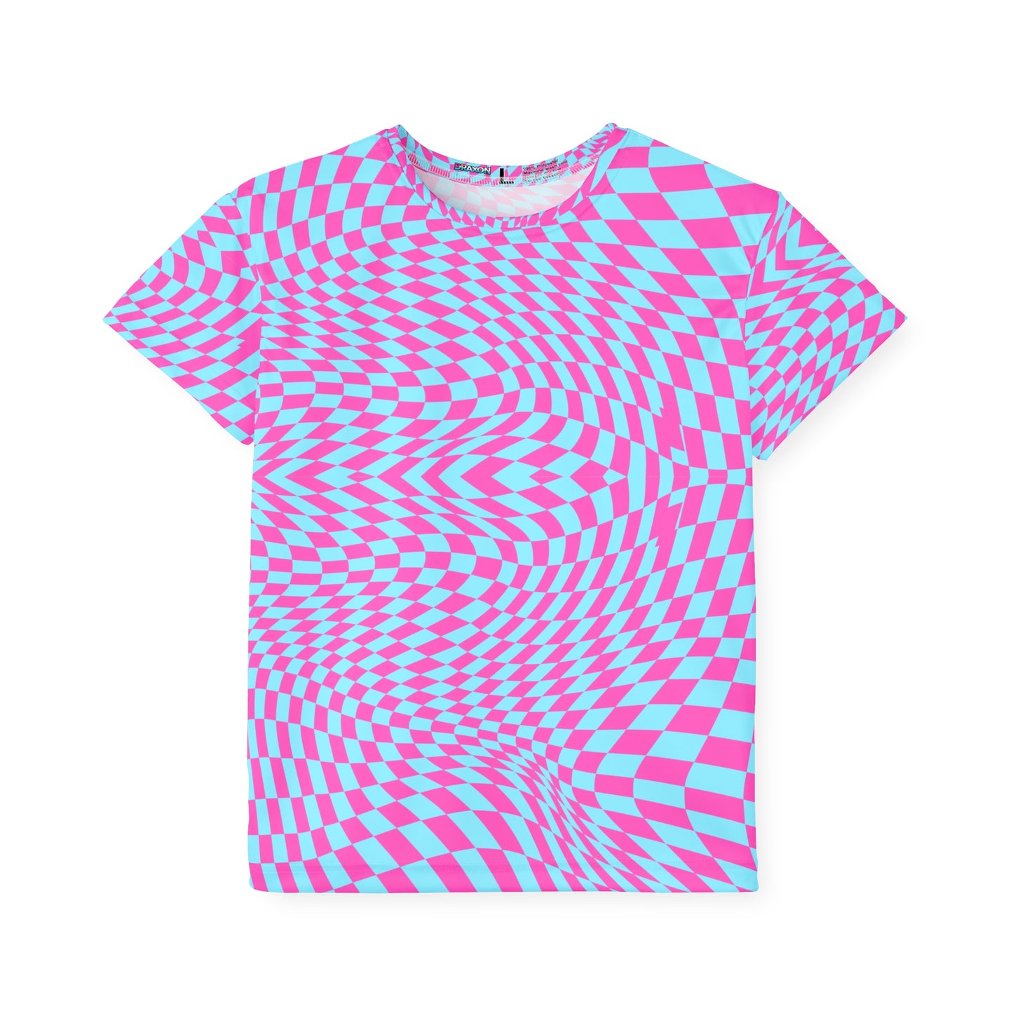Kids Sports Jersey (Aqua-Pink Pixels)