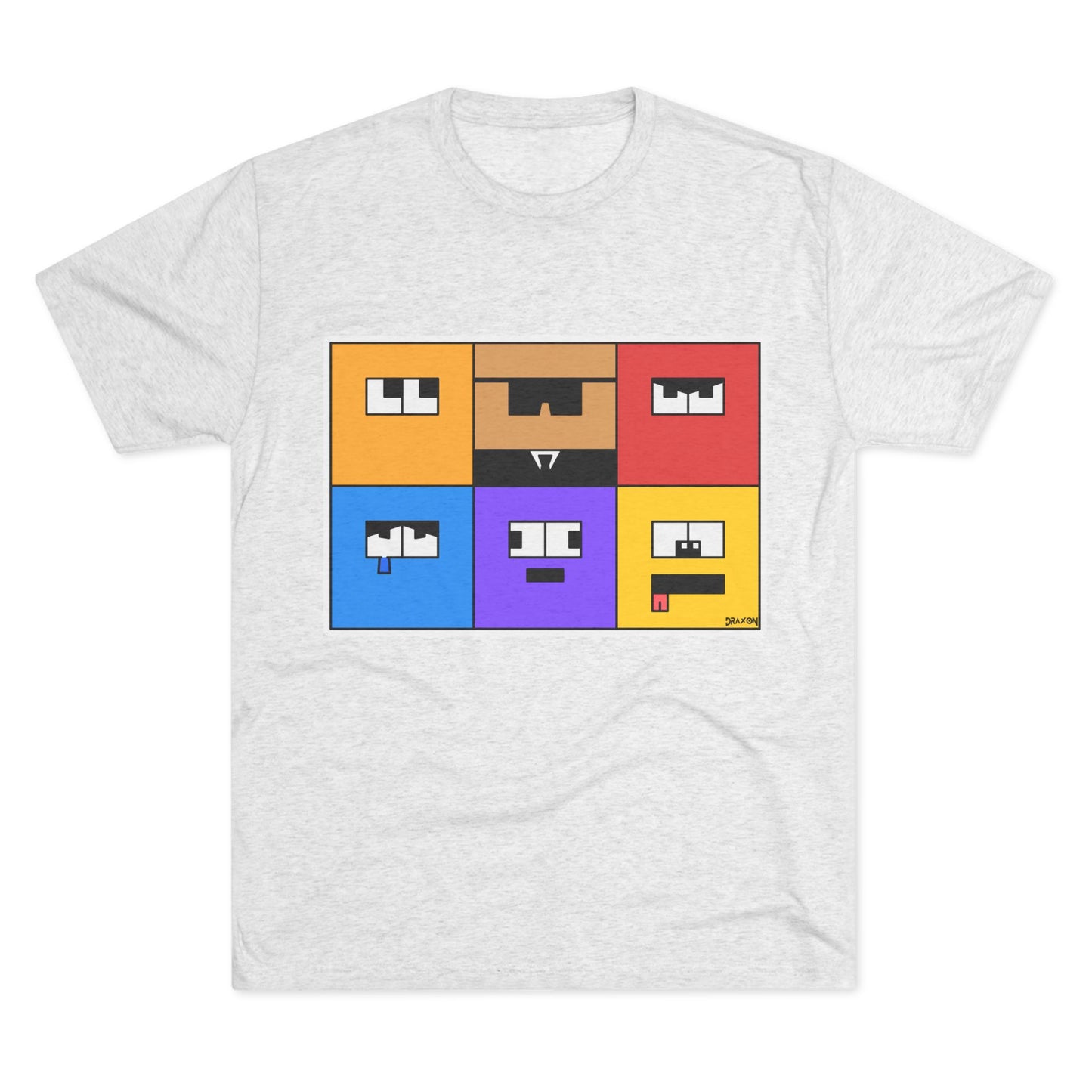 Unisex Tri-Blend Crew Tee (Emotion Blocks)