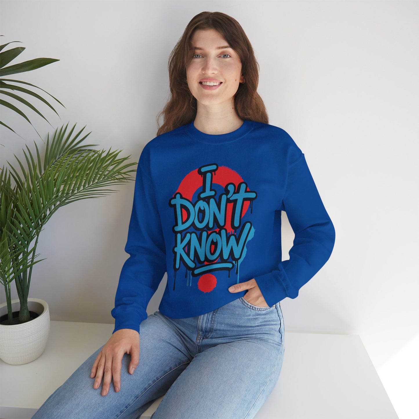 Unisex Heavy Blend Crewneck Sweatshirt (I don't know)