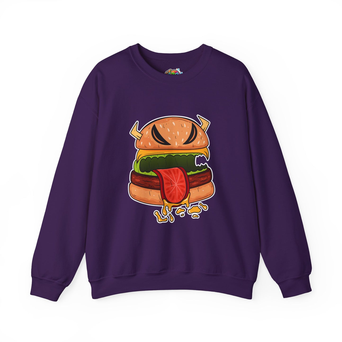 Unisex Heavy Blend™ Crewneck Sweatshirt (Cheeseburger Monster)