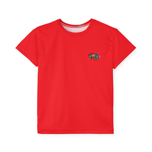 Red Kids Sports Jersey (DC Logo 2)