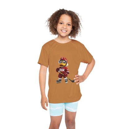 Kids Sports Jersey - Light Brown (Hockey Quax)