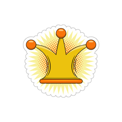 Die-Cut Stickers | Vibrant Art for Personalization (Crown)