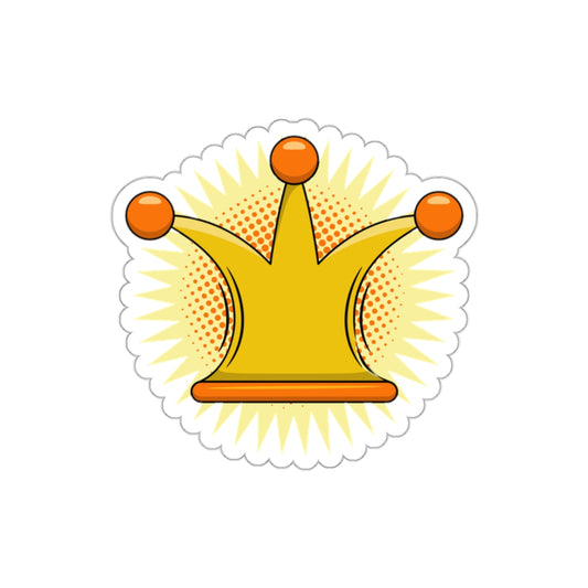 Die-Cut Stickers | Vibrant Art for Personalization (Crown)