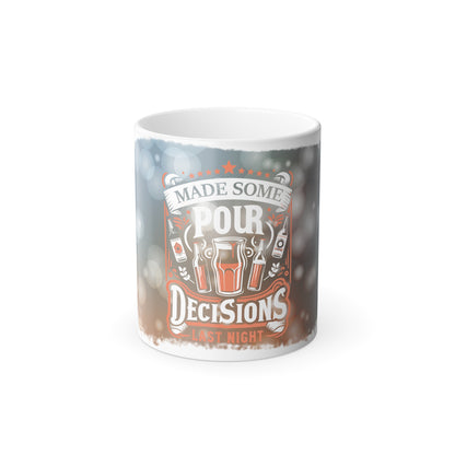 Color Morphing Mug, 11oz (Pour Decisions)