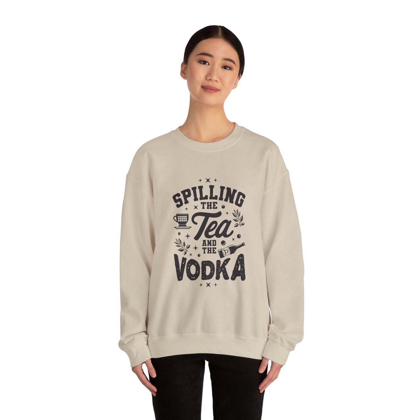 Unisex Heavy Blend™ Crewneck Sweatshirt (Spill Tea & Vodka)