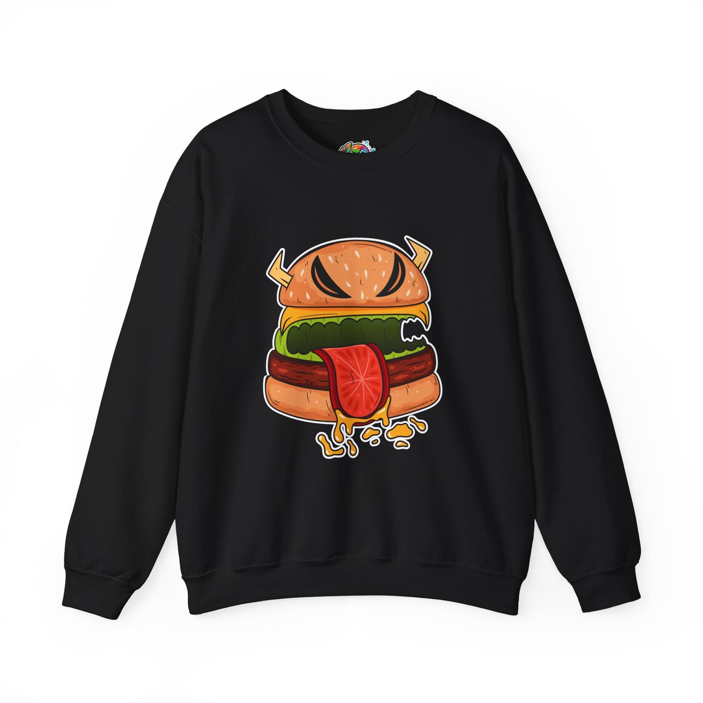Unisex Heavy Blend™ Crewneck Sweatshirt (Cheeseburger Monster)