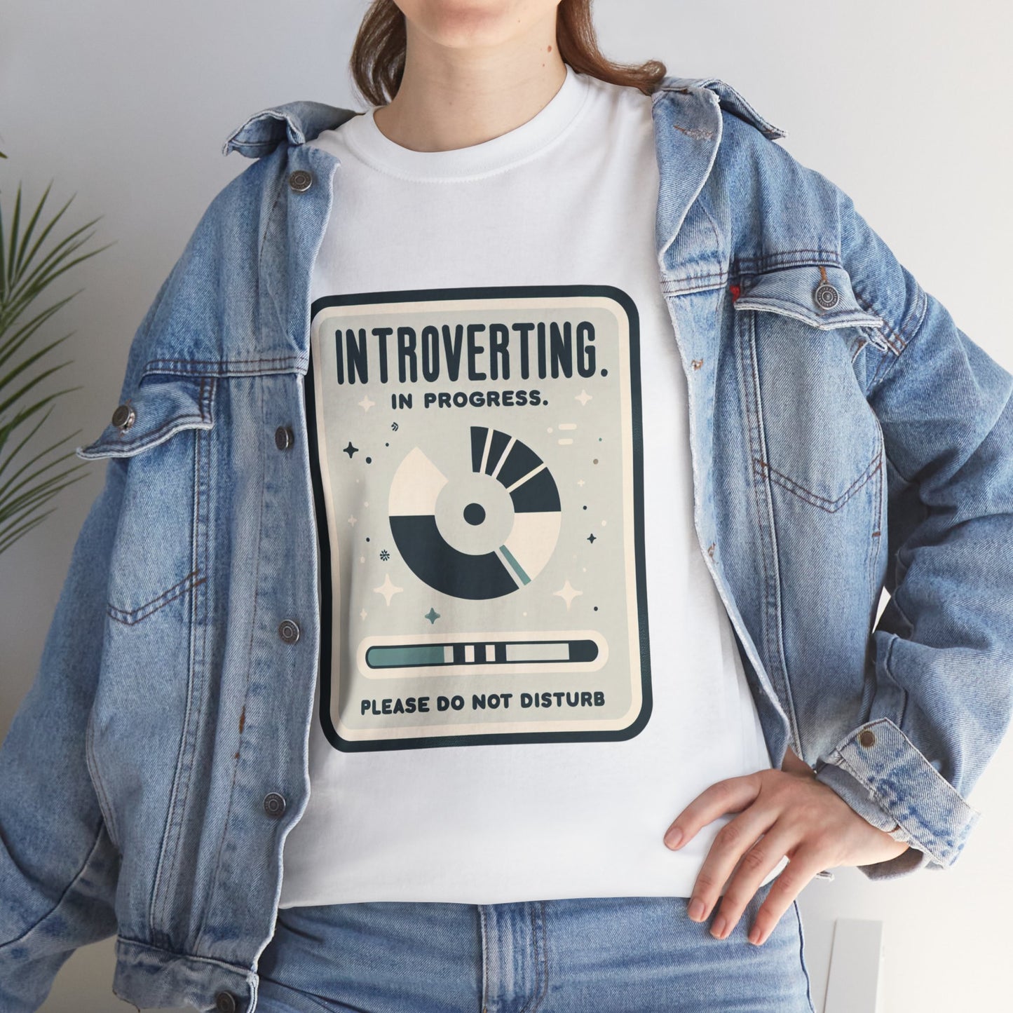 Unisex Heavy Cotton Tee (Introverting in Progress)