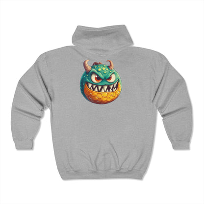 Unisex Heavy Blend™ Full Zip Hooded Sweatshirt (Green Monster 1)