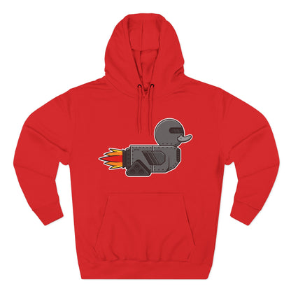 Three-Panel Fleece Hoodie (Robot Duck)