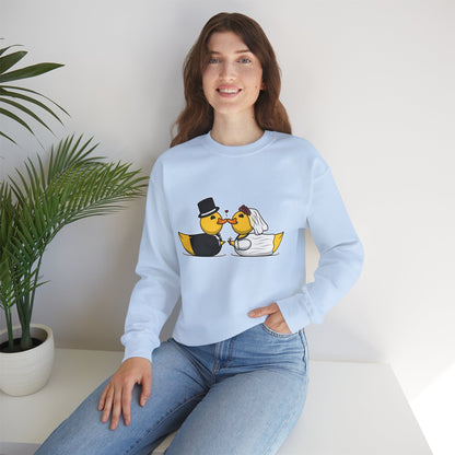 Unisex Heavy Blend™ Crewneck Sweatshirt (Wedding Ducks)