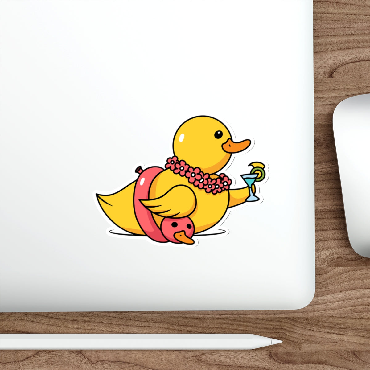Die-Cut Stickers | Vibrant Art for Personalization (Tropical Duck)