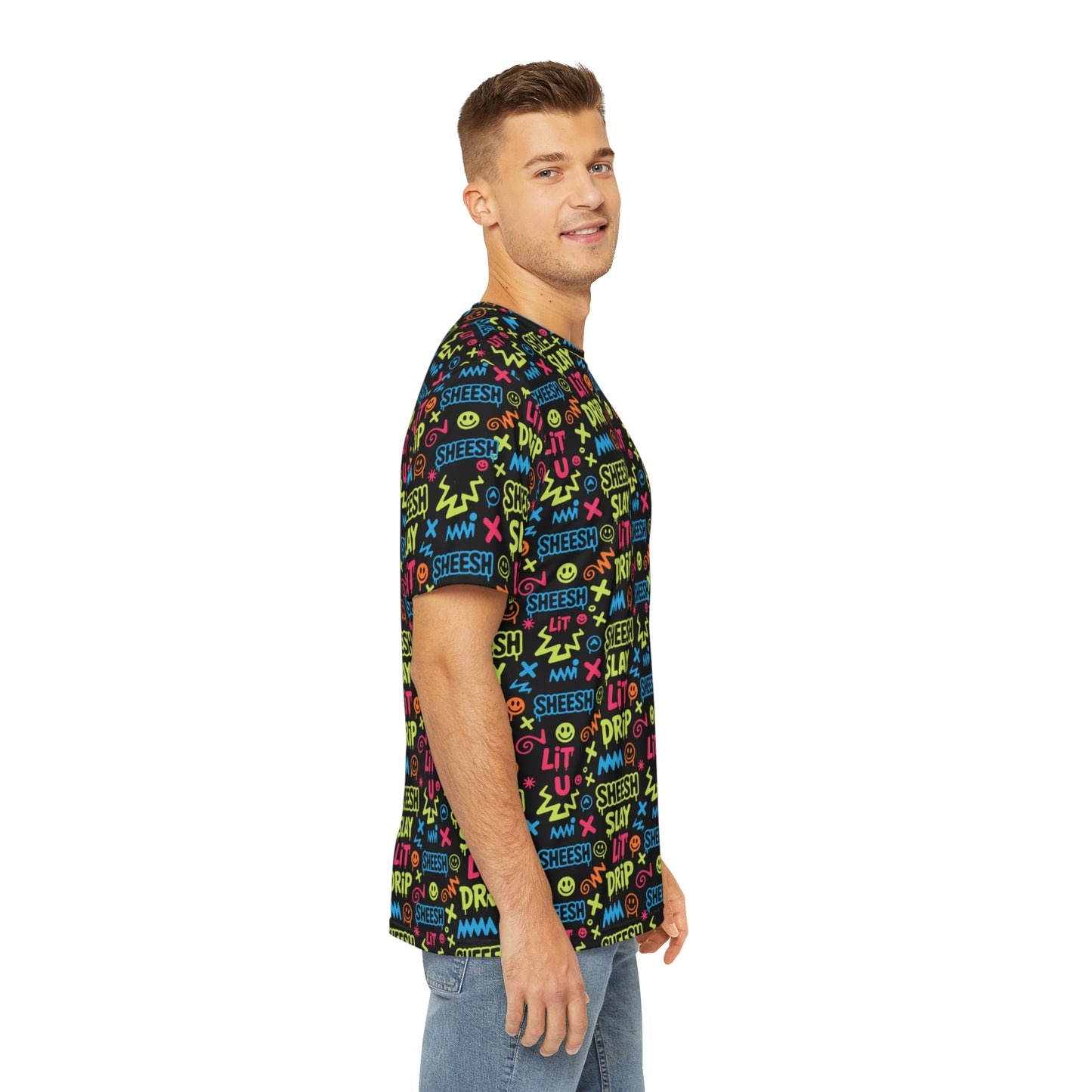 Men's Polyester Tee (Slay-Lit-Drip)
