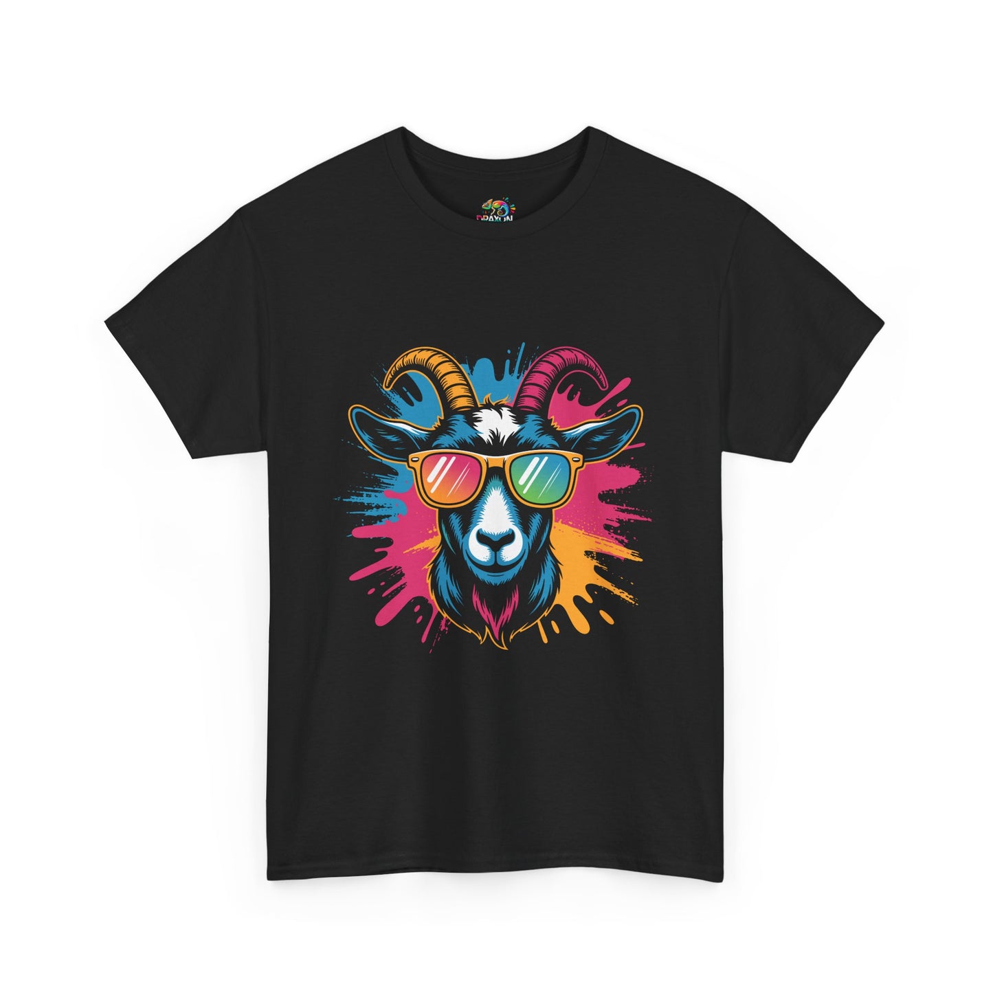 Unisex Heavy Cotton Tee (Colorful Goat)