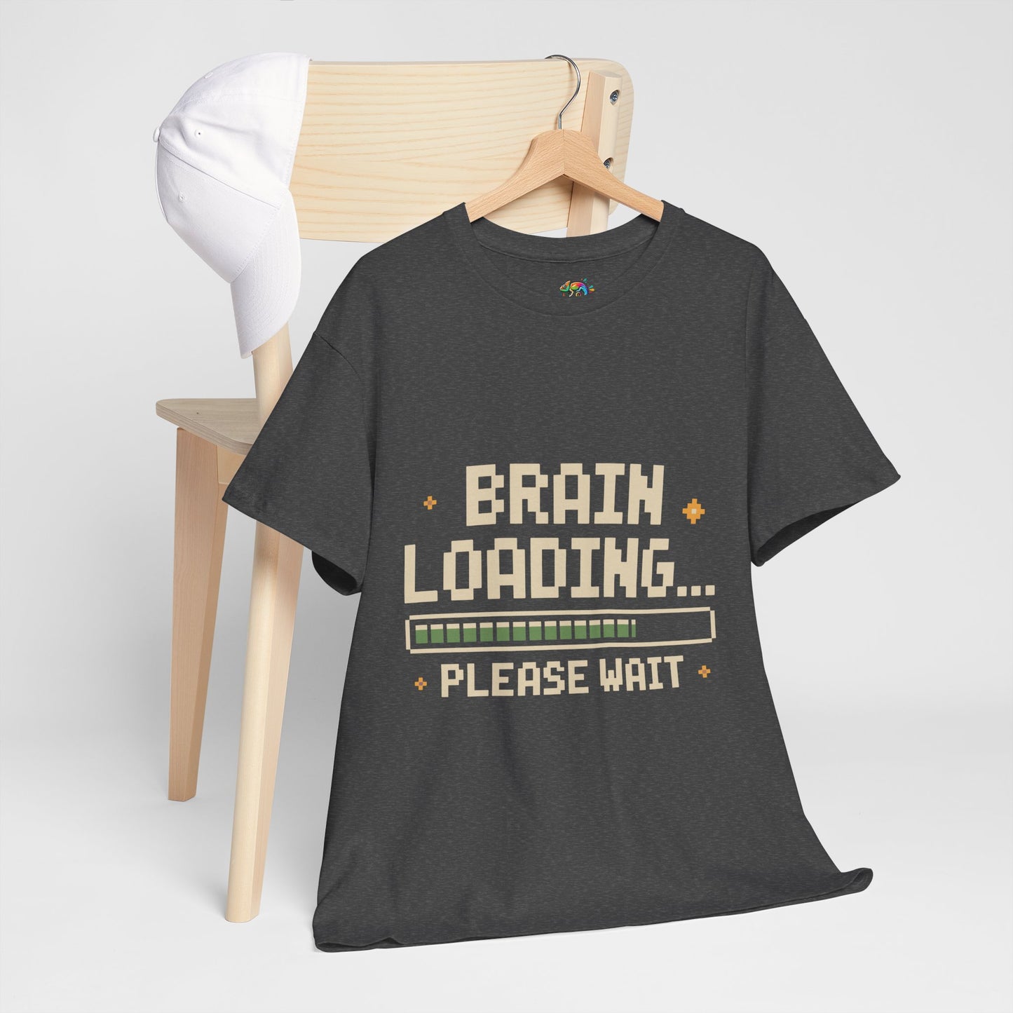 Unisex Heavy Cotton Tee (Brain Loading...Please Wait)