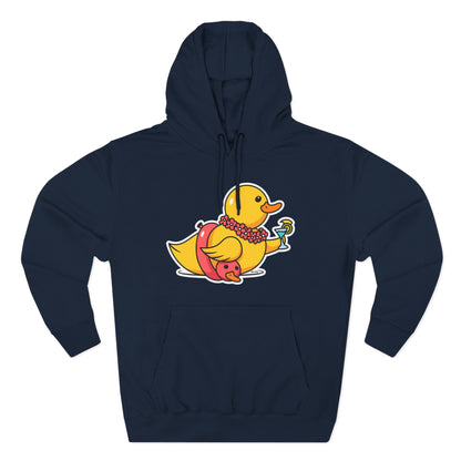 Three-Panel Fleece Hoodie (Tropical Duck)