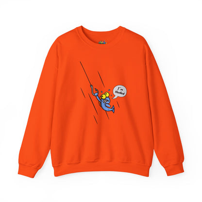 Unisex Heavy Blend™ Crewneck Sweatshirt (Fishing Hooked)
