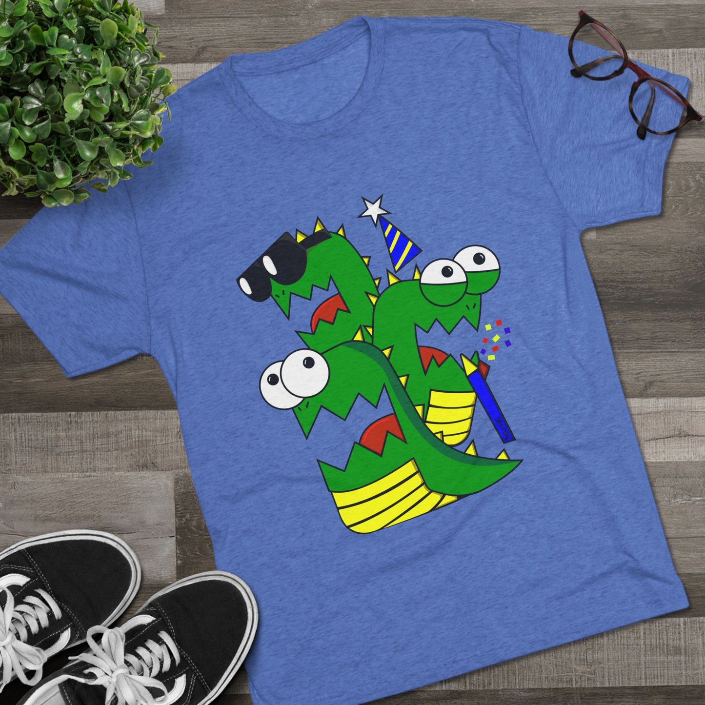 Unisex Tri-Blend Crew Tee (Larry the Snake thing)