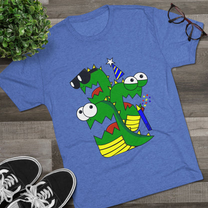 Unisex Tri-Blend Crew Tee (Larry the Snake thing)