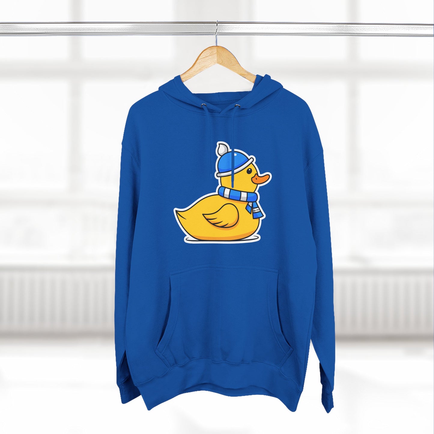Three-Panel Fleece Hoodie (Chilly Duck)