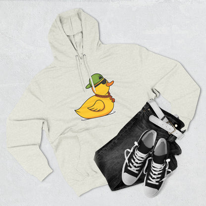 Three-Panel Fleece Hoodie (Gangster Duck)
