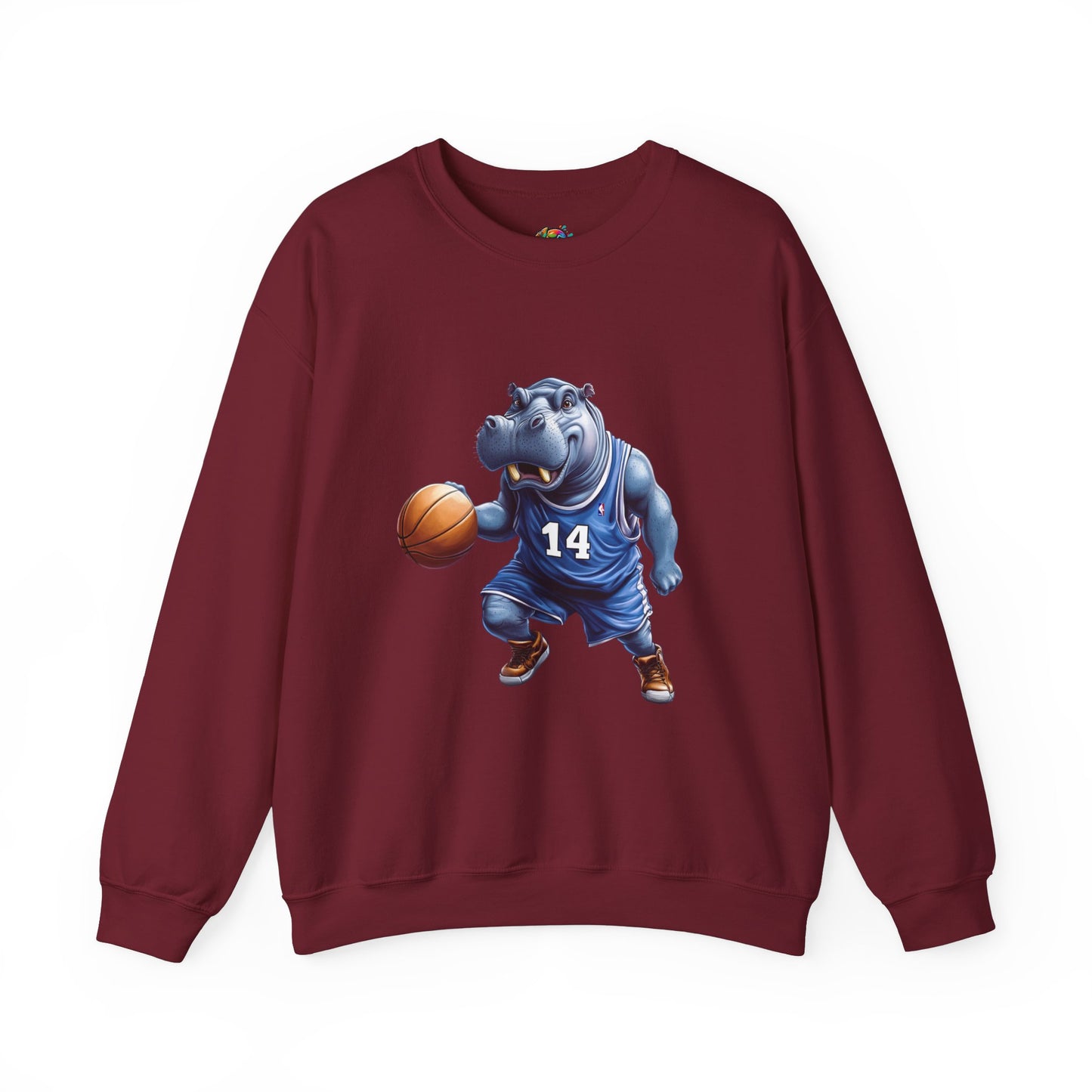 Unisex Heavy Blend™ Crewneck Sweatshirt (Hippo Baller)