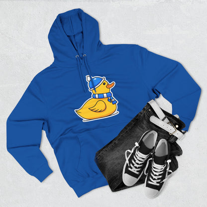 Three-Panel Fleece Hoodie (Chilly Duck)