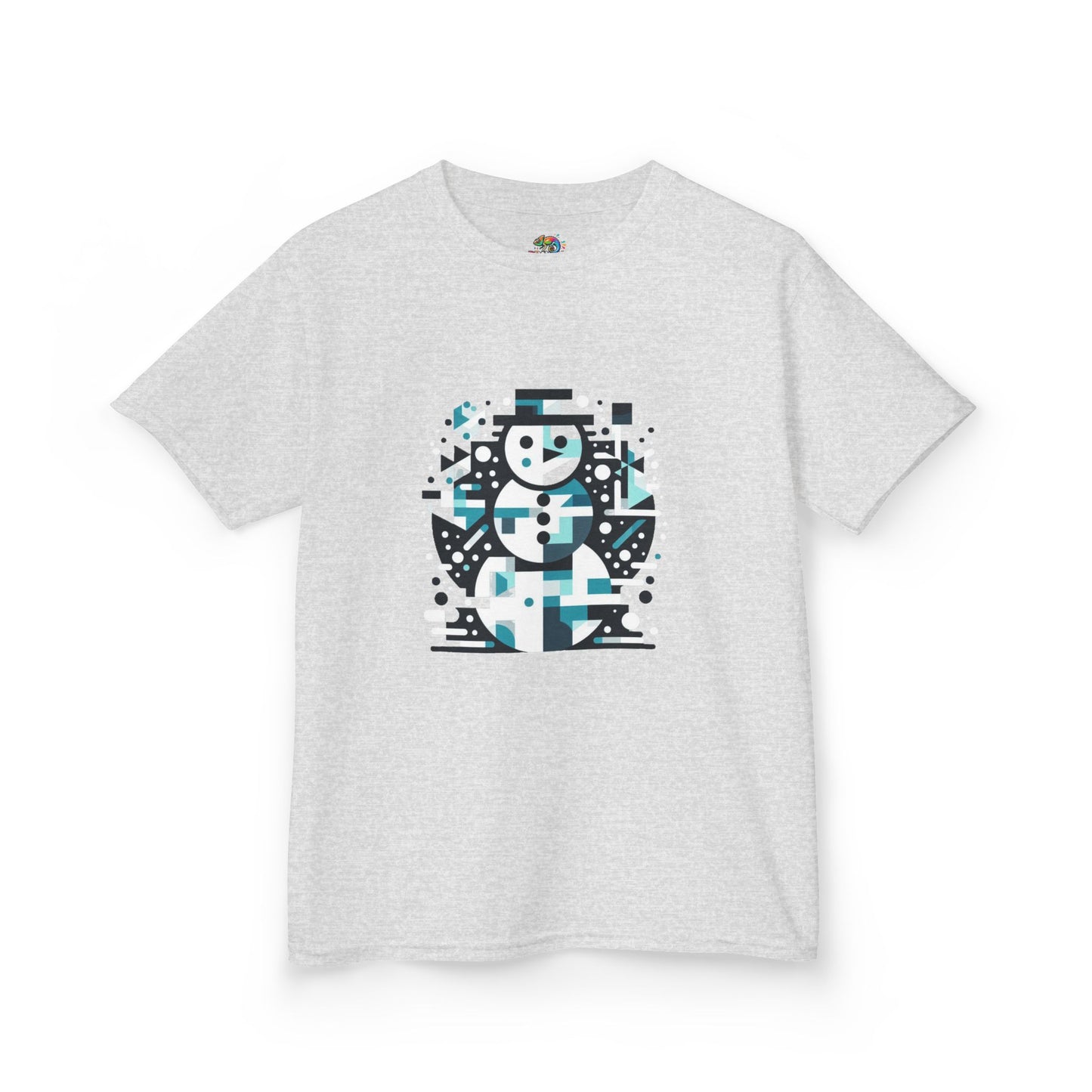 Kids Heavy Cotton T-Shirt (Abstract Snowman)