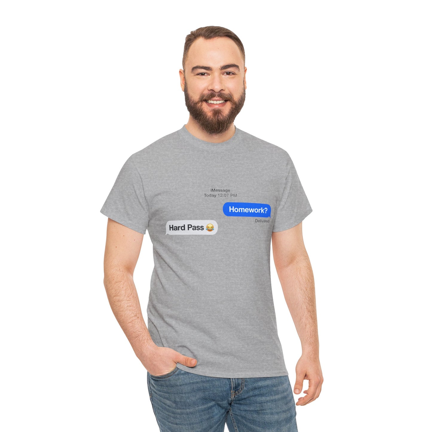 Unisex Heavy Cotton Tee (Homework? Hard Pass)