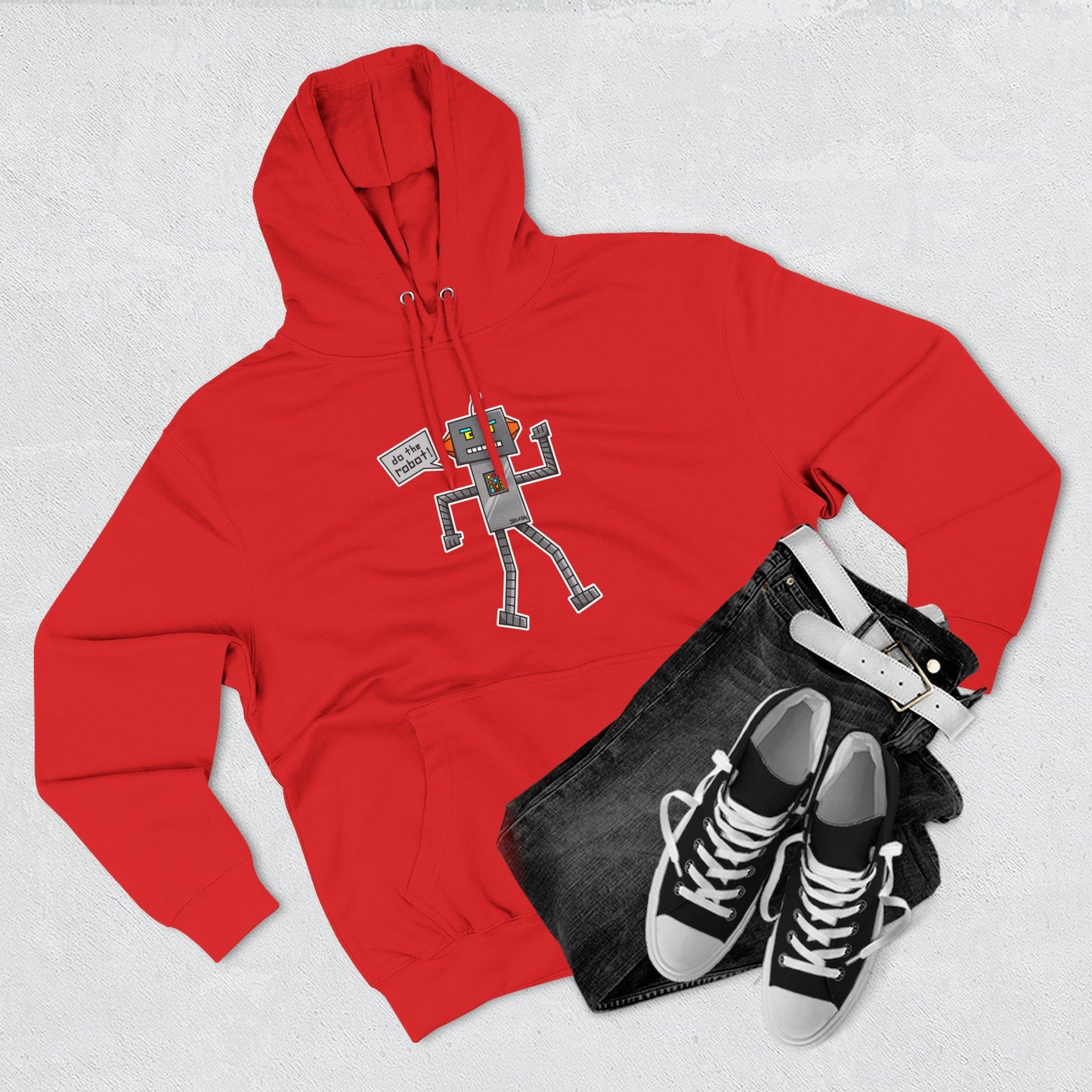 Three-Panel Fleece Hoodie (Do the Robot)