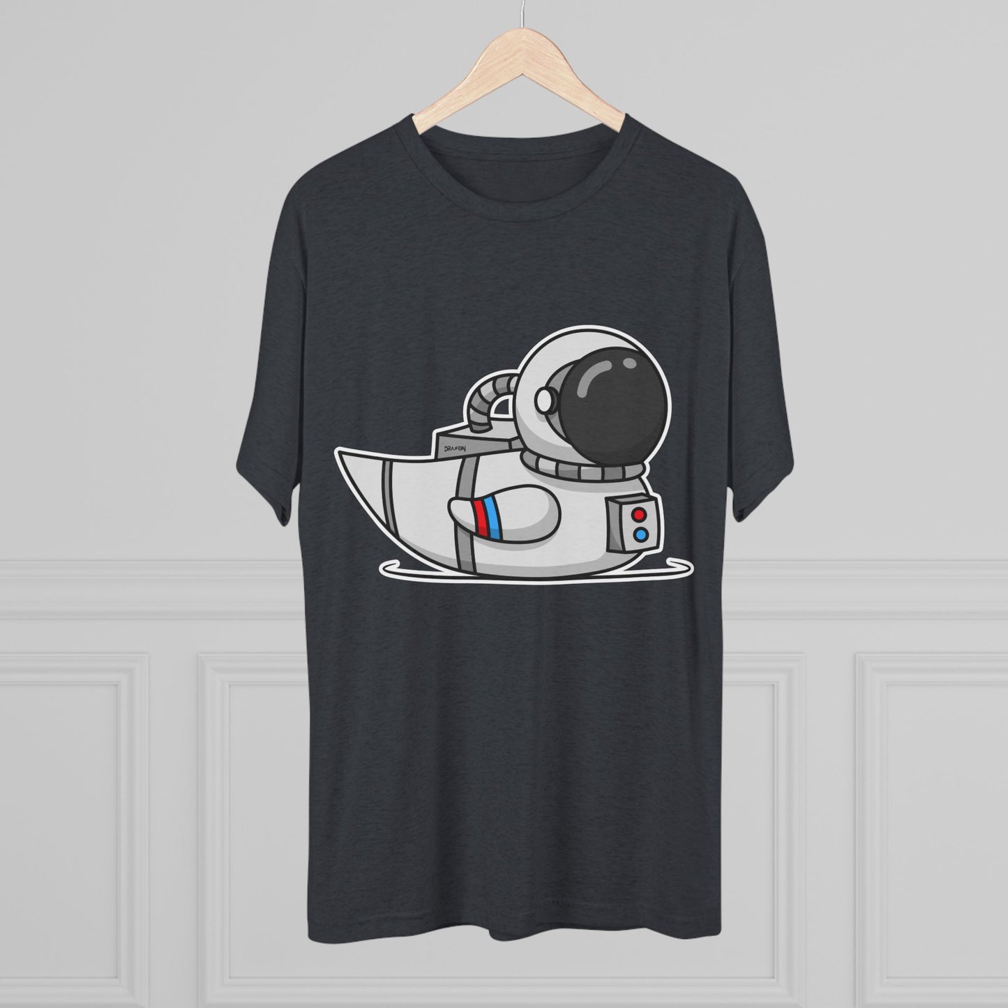 Unisex Tri-Blend Crew Tee (Astronaut Duck)