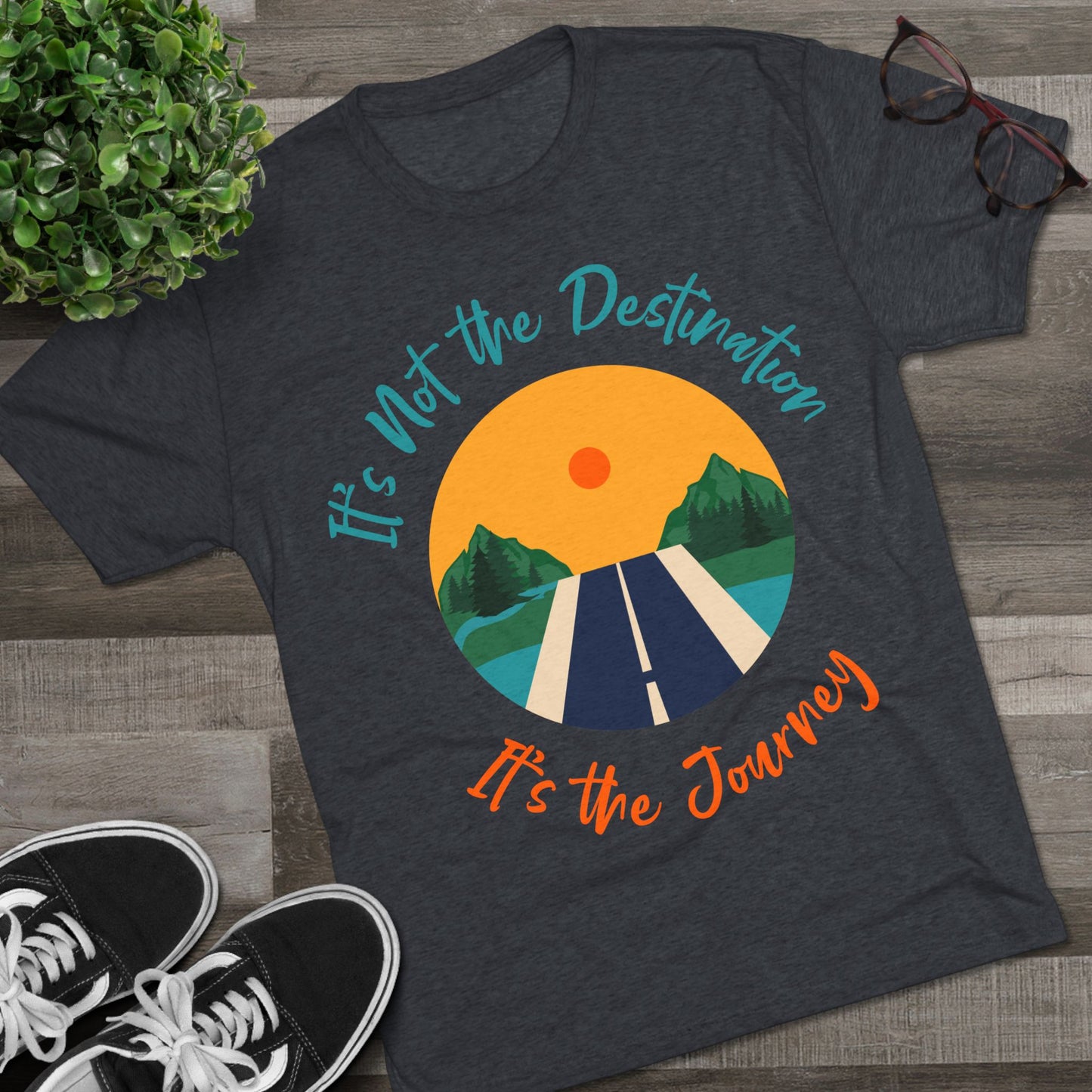 Unisex Tri-Blend Crew Tee (It's not Destination, It's Journey)