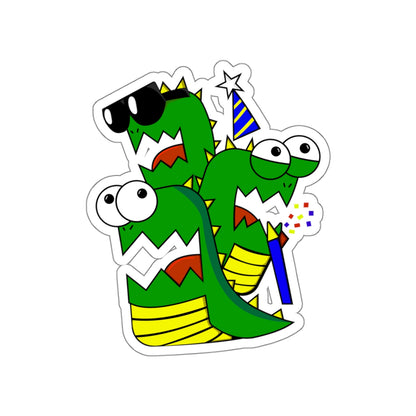 Die-Cut Stickers | Vibrant Art for Personalization (Larry the Snake thing)