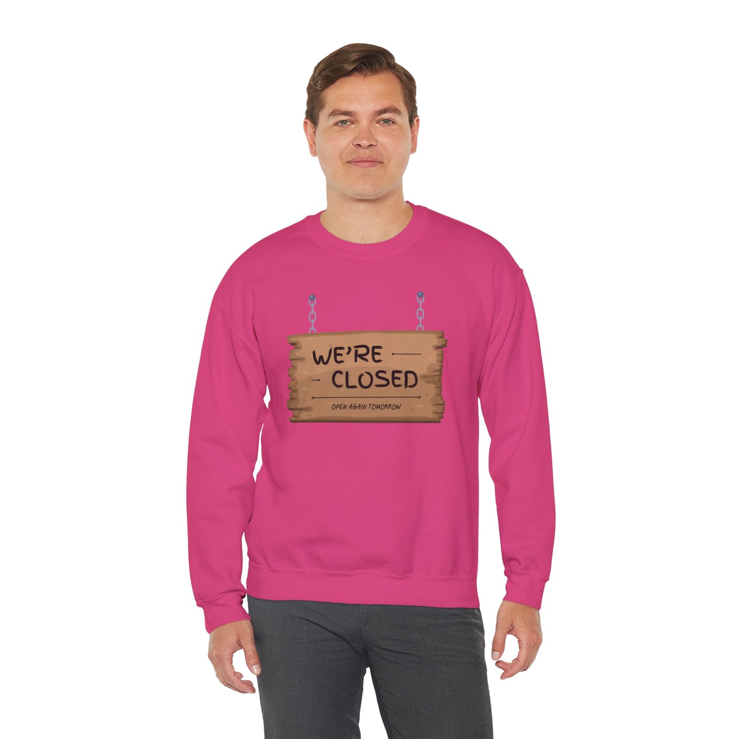 Unisex Heavy Blend™ Crewneck Sweatshirt (We're Closed)