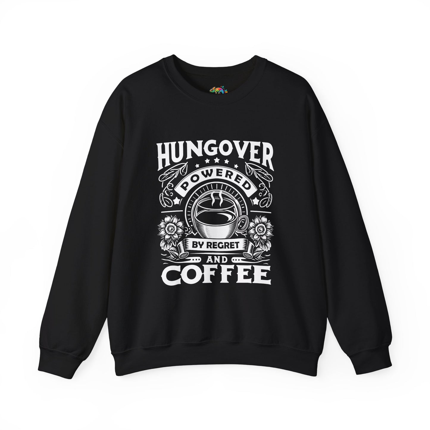 Unisex Heavy Blend™ Crewneck Sweatshirt (Hungover - Powered by Coffee)