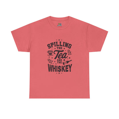 Unisex Heavy Cotton Tee (Spill Tea & Whiskey)