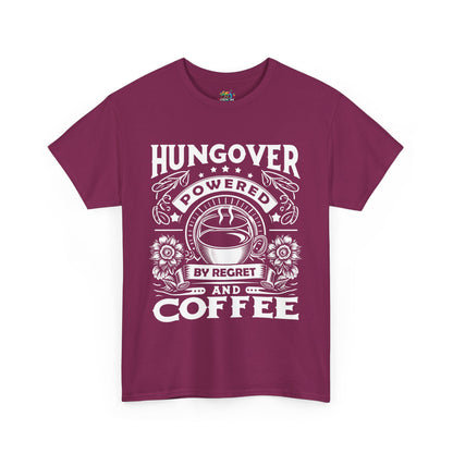 Unisex Heavy Cotton Tee (Hungover - Powered by Coffee)