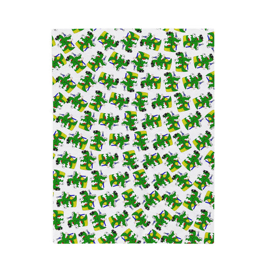 Velveteen Plush Blanket (Larry the Snake Thing)