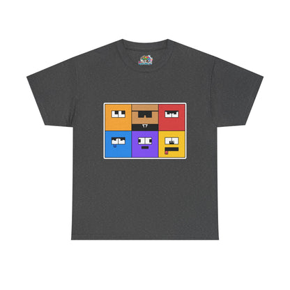 Unisex Heavy Cotton Tee (Emotion Blocks)