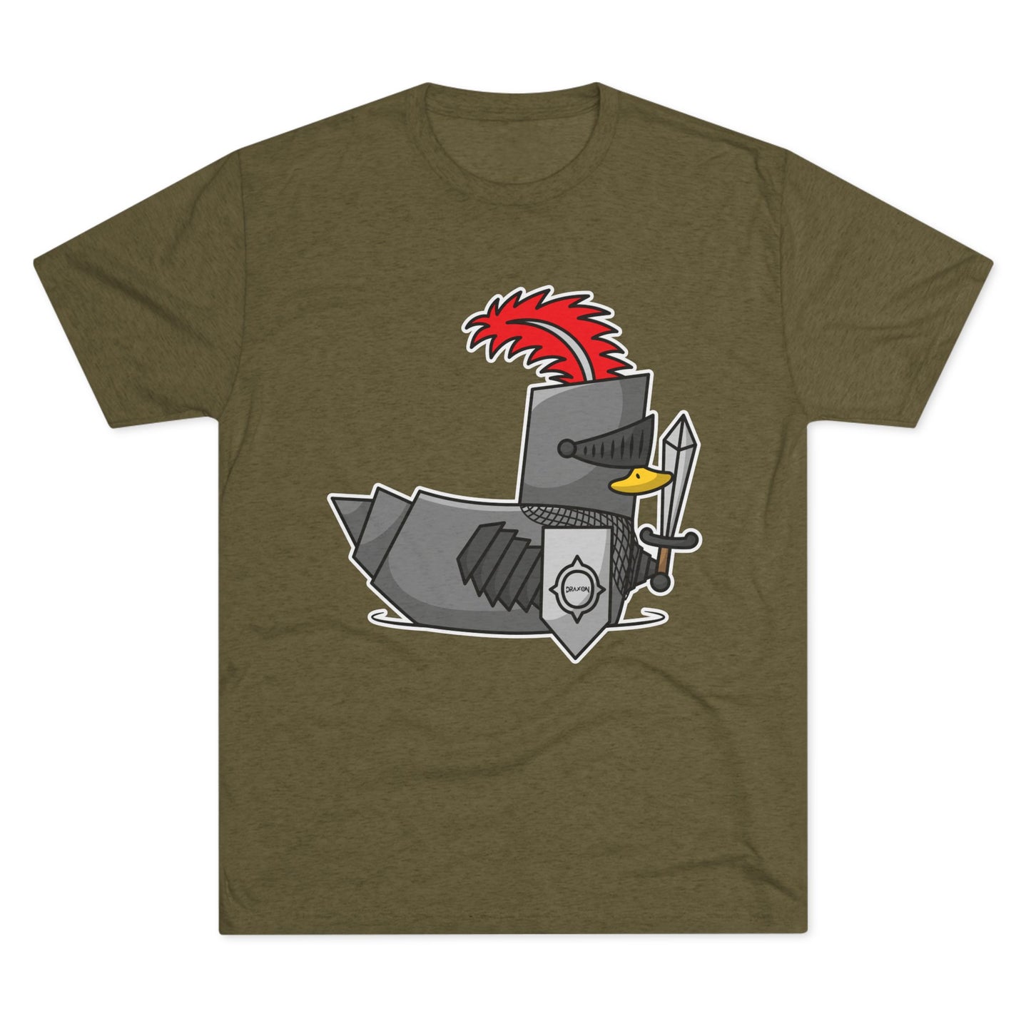 Unisex Tri-Blend Crew Tee (Knight Duck)
