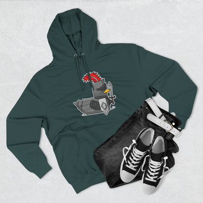 Three-Panel Fleece Hoodie (Knight Duck)