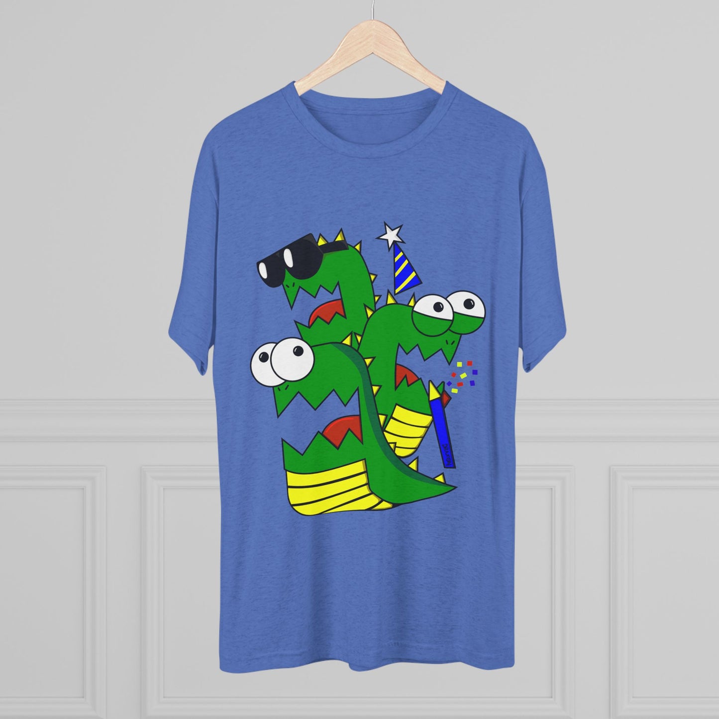 Unisex Tri-Blend Crew Tee (Larry the Snake thing)