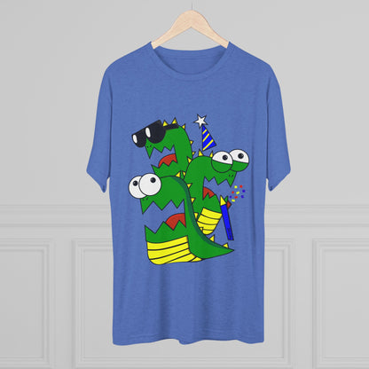 Unisex Tri-Blend Crew Tee (Larry the Snake thing)