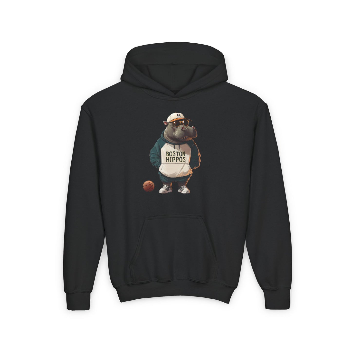 Youth Heavy Blend Hooded Sweatshirt (Boston Hippos)